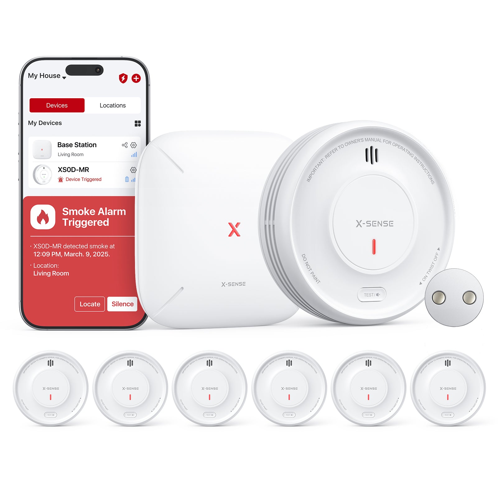 XS0D-MR Interconnected Smart Smoke Alarm