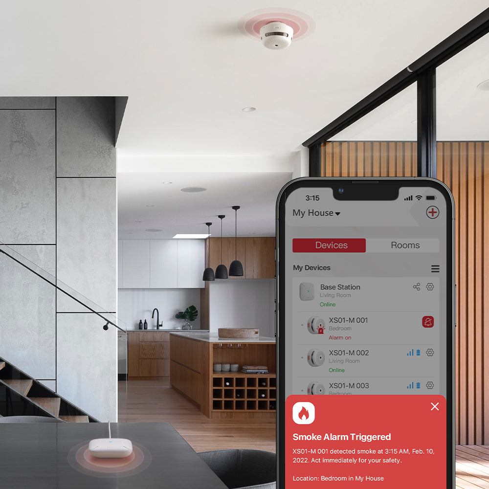 XS01-M Smart Interconnected Smoke Alarm Kit