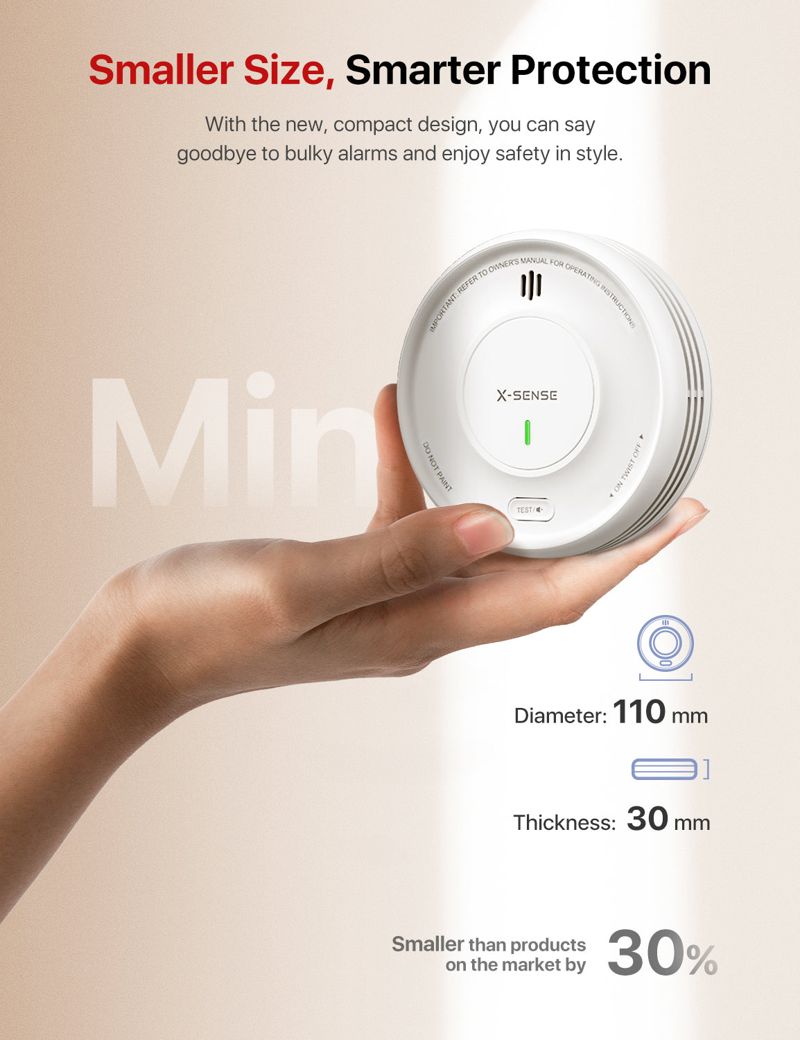 XS0D-MR Interconnected Smart Smoke Alarm