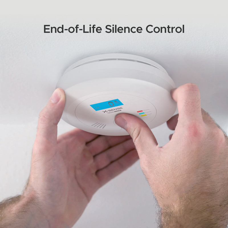 CO Detector with Replaceable Battery Operation and LCD Display, X-Sense CO03B