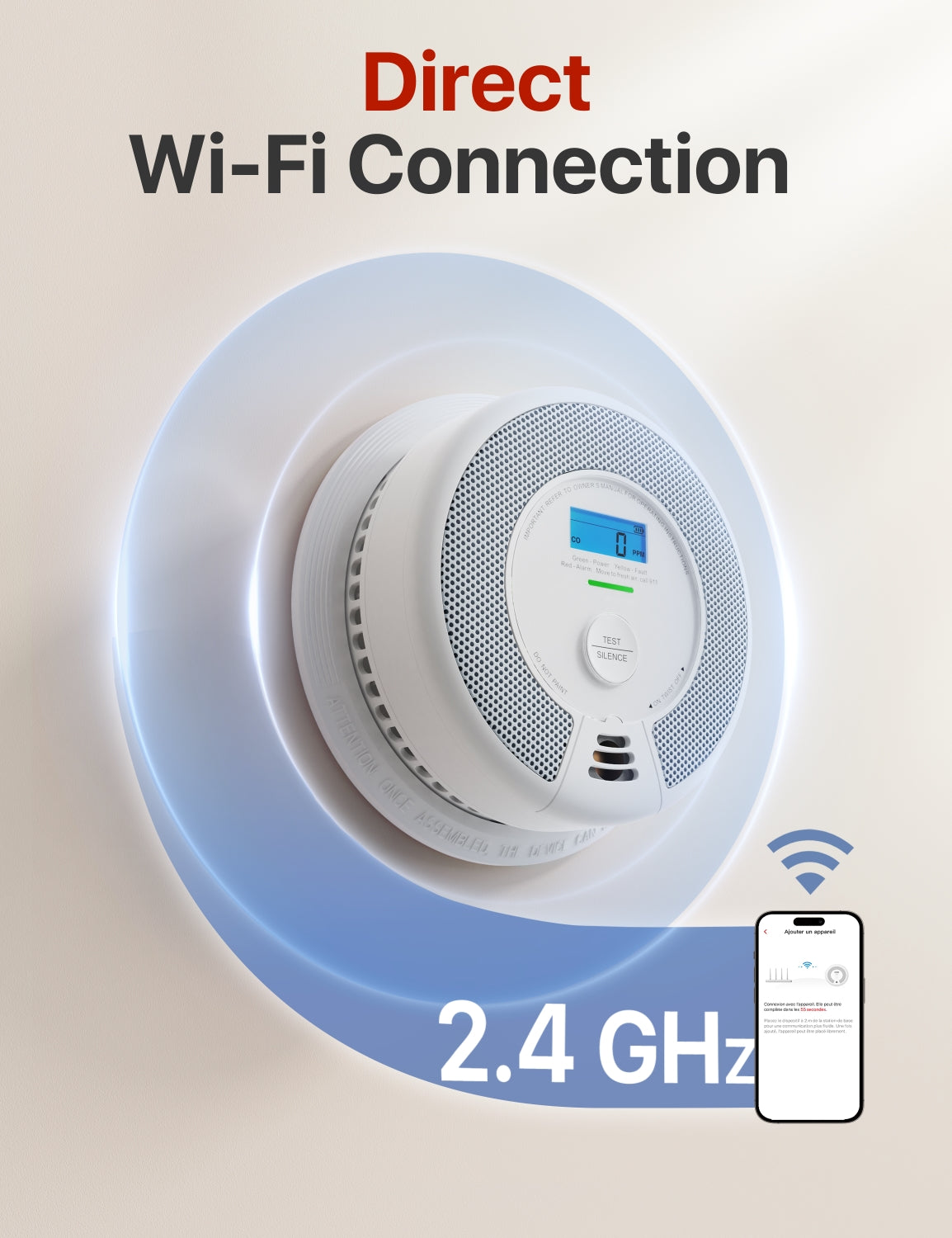 X-Sense SC07-WX Smart Wifi Smoke & Carbon Monoxide Detector Combo Alarm with LCD