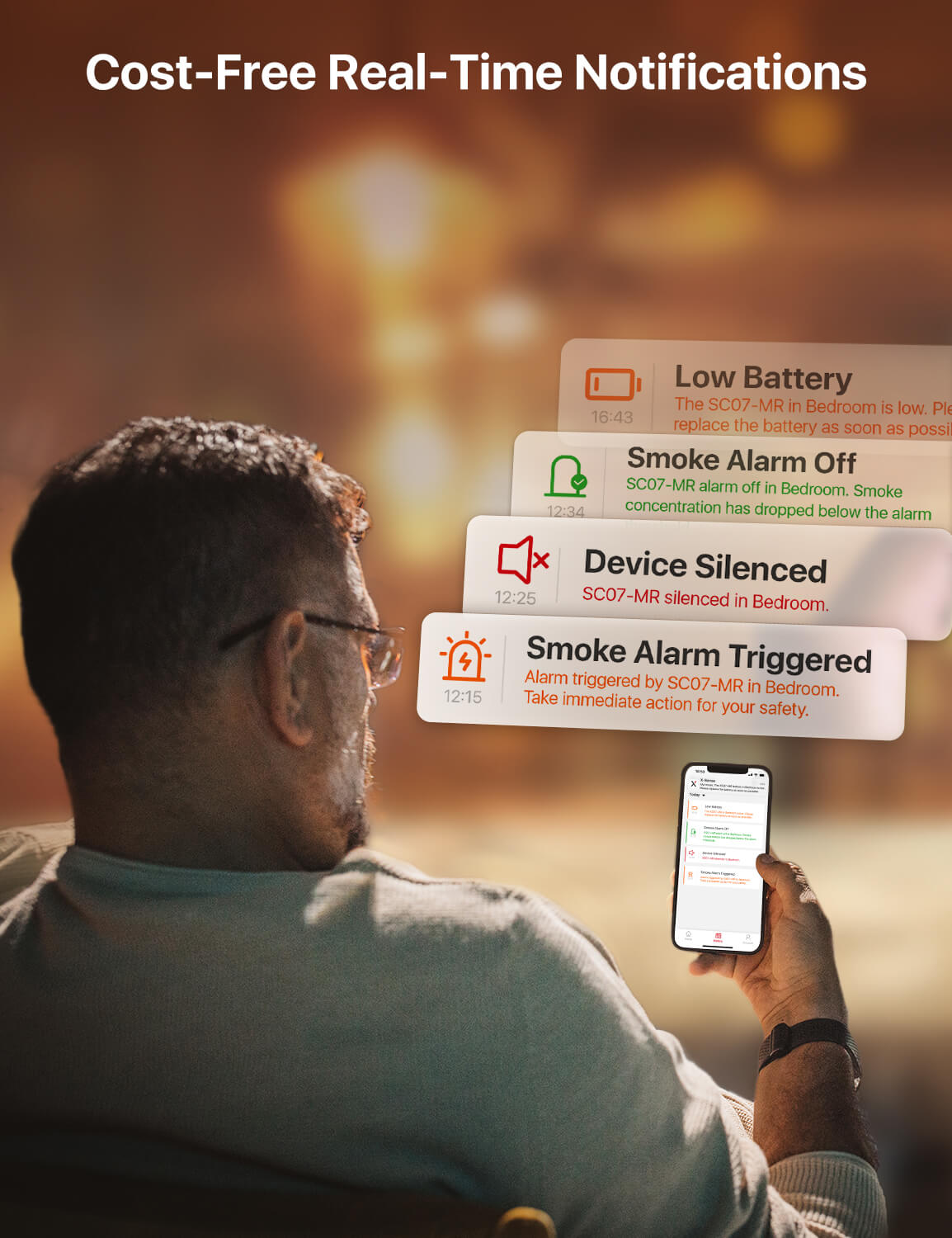 Smart Interconnected Smoke and CO Alarm, X-Sense SC07-MR