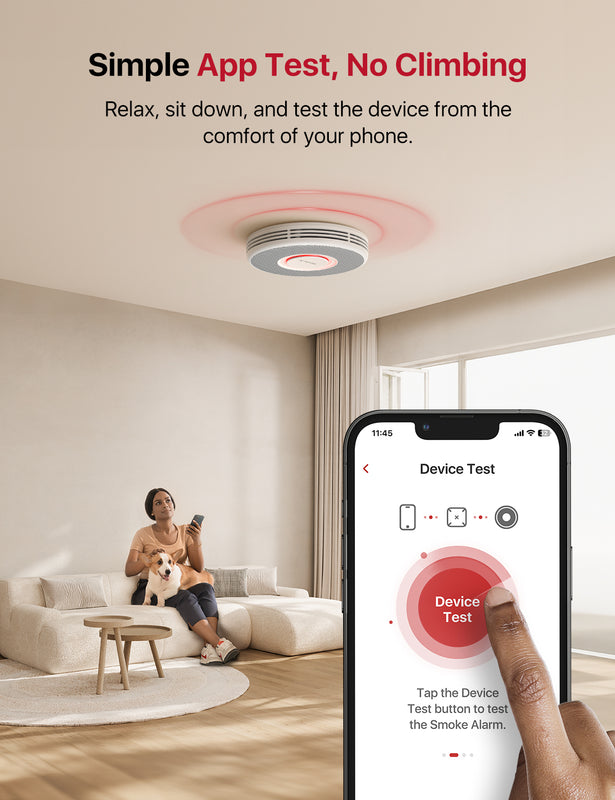 XS0B-MR Interconnected Smart Smoke Alarm with Voice Alerts (English Only)