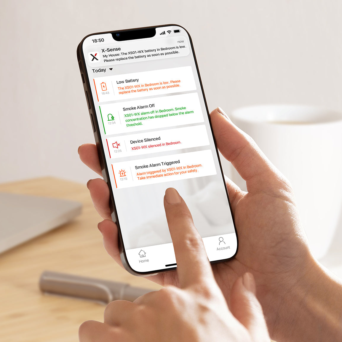 X-Sense XS01-WX Wi-Fi Smoke Alarm